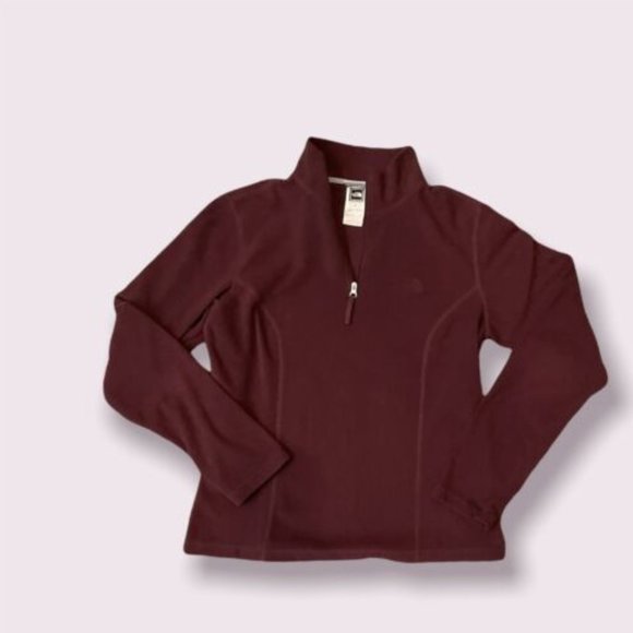 The North Face Glacier TKA 100 1/4 Zip Fleece Women's WINE color - Picture 2 of 6